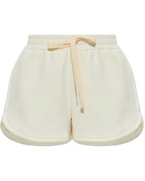 Jil Sander Drawstring Embroidered Shorts - White