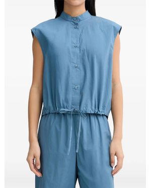 Marc O' Polo Drawstring Sleeveless Top - Blue