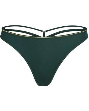 Marlies Dekkers String À Bords Dorés - Green