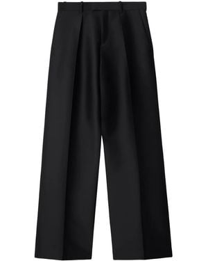 Burberry Straight-Leg Tailored Trousers - Black