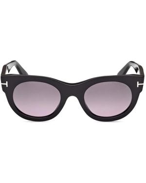 Tom Ford Round-Frame Sunglasses - Black