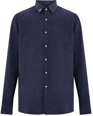 FAMILY FIRST Embroidered Shirt - Blue