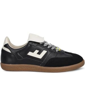 Flamingos Burela Slim Player Logo Trainers - Black