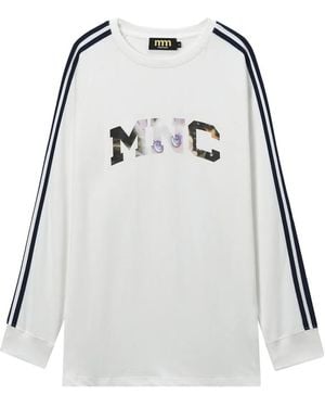 Mini Cream Long-Sleeve Stripe T-Shirt - Gray
