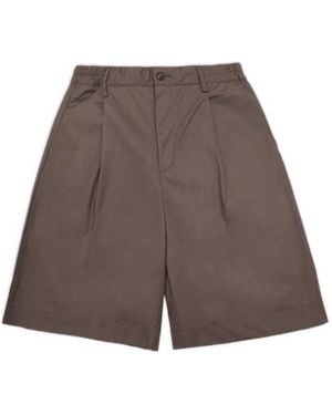 Woc Algeri Pleated Shorts - Brown