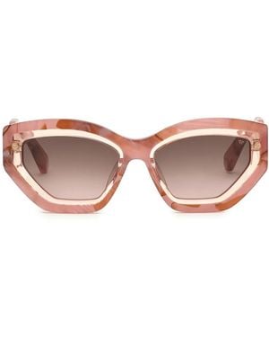 Philipp Plein Supreme Cat-Eye Frame Sunglasses - Pink