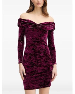 Guess Off-Shoulder Mini Dress - Red