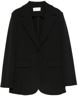 iBlues Gufo Notched-Lapel Blazer - Black