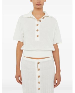 Christopher Esber Polo Sundial Shell - Bianco