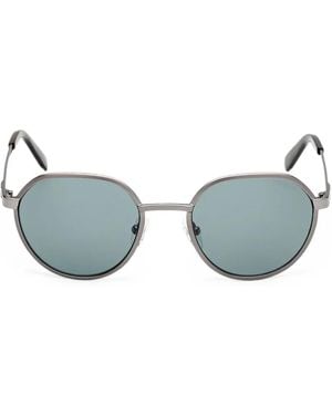 Guess Geometric-Frame Sunglasses - Blue