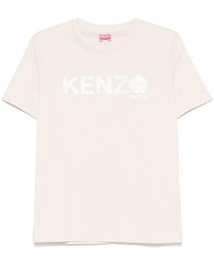 KENZO Logo Print T-Shirt - Natural