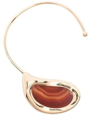 Panconesi オープン アゲート ネックレス - ホワイト