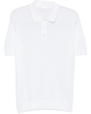 Roberto Collina Short-Sleeve Polo Shirt - White