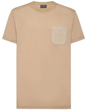 Billionaire Crest ラウンドネック Tシャツ - ナチュラル