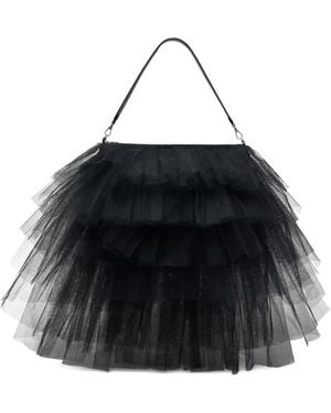 Simone Rocha Frilly Schultertasche Mit Tutu - Schwarz