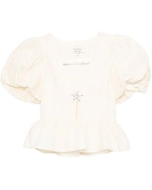 Sister Jane Dream Reef Jacquard Top - White