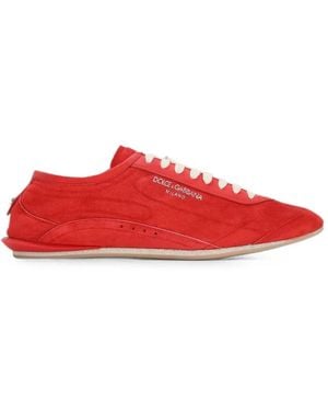 Dolce & Gabbana Calfskin Lipari Plus Derdy Shoes - Red