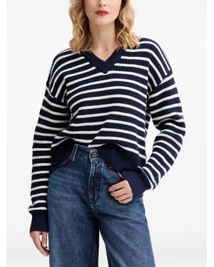 Levi's Reese V-Neck Knit Sweater - Blue