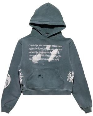 Enfants Riches Deprimes Napoleon Graphic-Print Hoodie - Blue