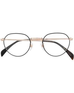 David Beckham Brille Mit Ovalem Gestell - Mettallic