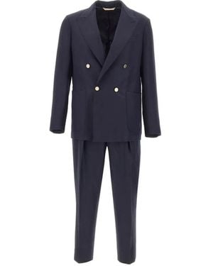 Briglia 1949 Bolgheri Double-Breasted Suit - Blue