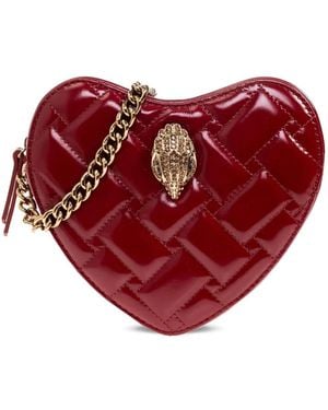 Kurt Geiger Kensington Heart Quilted Cross Body Bag - Red