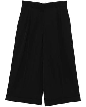 The Row Lior Cuffed Pants - Black