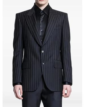 Tom Ford Pinstripe single-breasted blazer - Schwarz