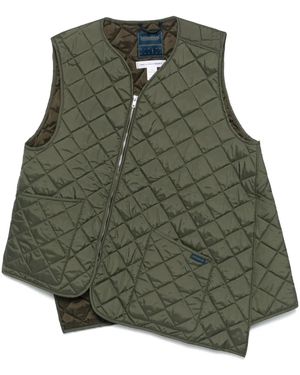 Comme des Garçons キルティング ベスト - グリーン