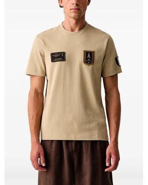Aeronautica Militare Logo-Patch T-Shirt - Natural