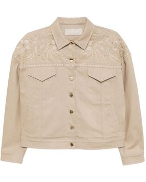 Elie Saab ギャバジン ジャケット - ナチュラル