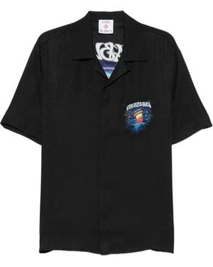 CASABLANCA Hemd Mit Logo-Print - Schwarz