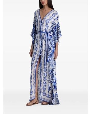 Alice + Olivia Marva Button-Down Dress - Blue