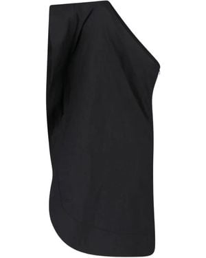 Stella McCartney Asymmetric One-Shoulder Dress - Black