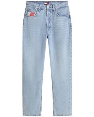 Tommy Hilfiger Vaqueros Mom De Talle Alto - Azul