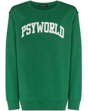 Undercover Psyworld Crew-Neck Sweatshirt - Green