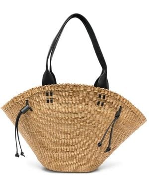 Liviana Conti Geweven Shopper - Metallic