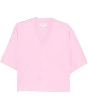 Psophia V-Neck T-Shirt - Pink