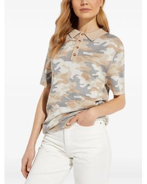 SER.O.YA Camouflage-Pattern Polo Shirt - Grey