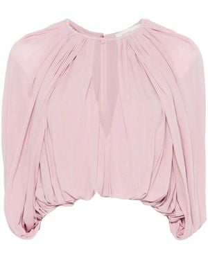 Zimmermann Alchemy Caped Blouse - Pink