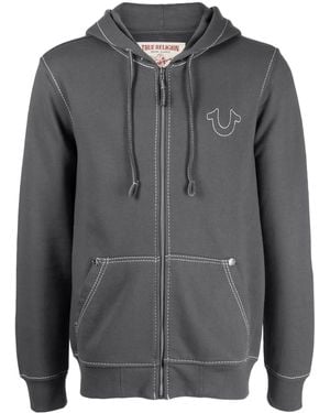 True Religion ジップアップ パーカー - グレー