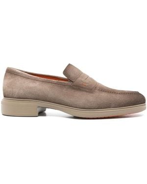 Santoni Easy Loafers - Brown