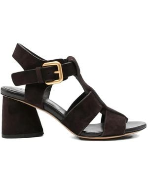 Mara Bini Strappy Heeled Sandals - Black