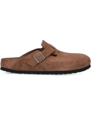 Birkenstock Boston Buckle-Fastening Mules - Brown