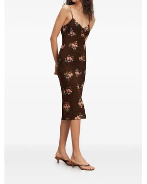 veronica beard lana floral strapless maxi dress Veronica Beard Lana Floral Strapless Maxi Dress In Dove Multi