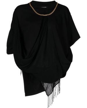 Junya Watanabe Cotton T-Shirt - Black