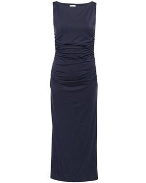 Reformation Gestricktes Benson Kleid - Blau