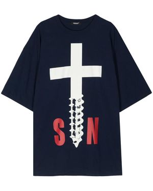Undercover Cross Screw Tシャツ - ブルー