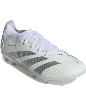 adidas Predator 24 Pro FG "Cloud White/Silver Metallic" Stollen - Weiß