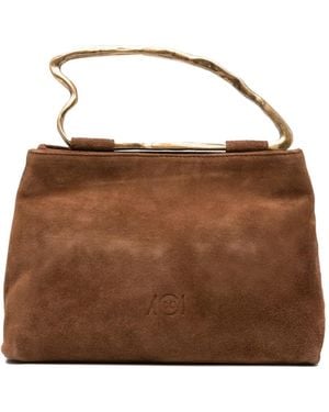 AUTENTICA 504 Delia Joy Top-Handle Tote Bag - Brown